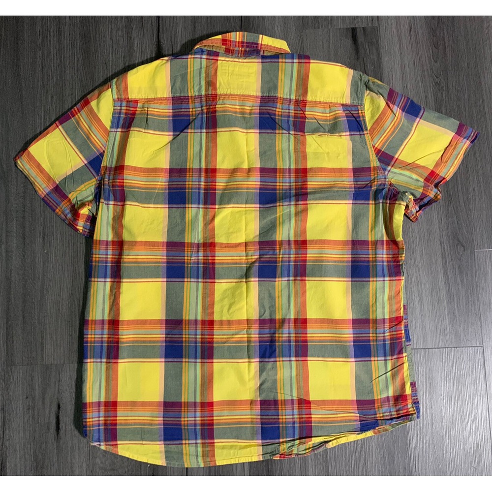 Denim & Supply Ralph Lauren Men's Multicolor Plaid Short Sleeve Shirt Size XL - Picture 7 of 7